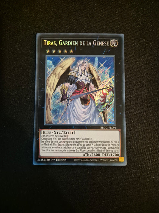 Carte Yu-Gi-Oh! Tiras Gardien de la Genèse Secret Rare BLGG-FR094