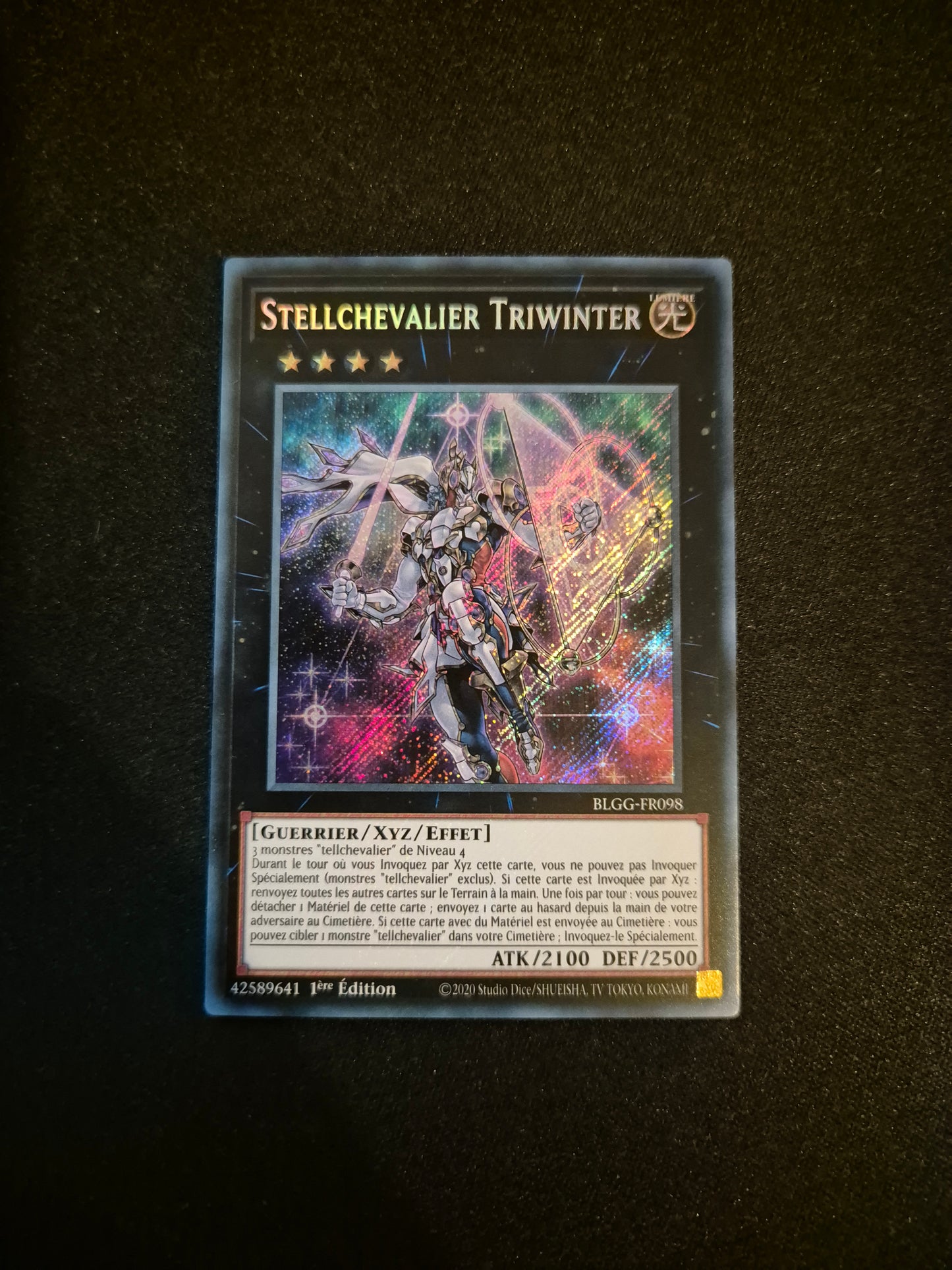 Carte Yu-Gi-Oh! Stellchevalier Triwinter Secret Rare BLGG-FR098