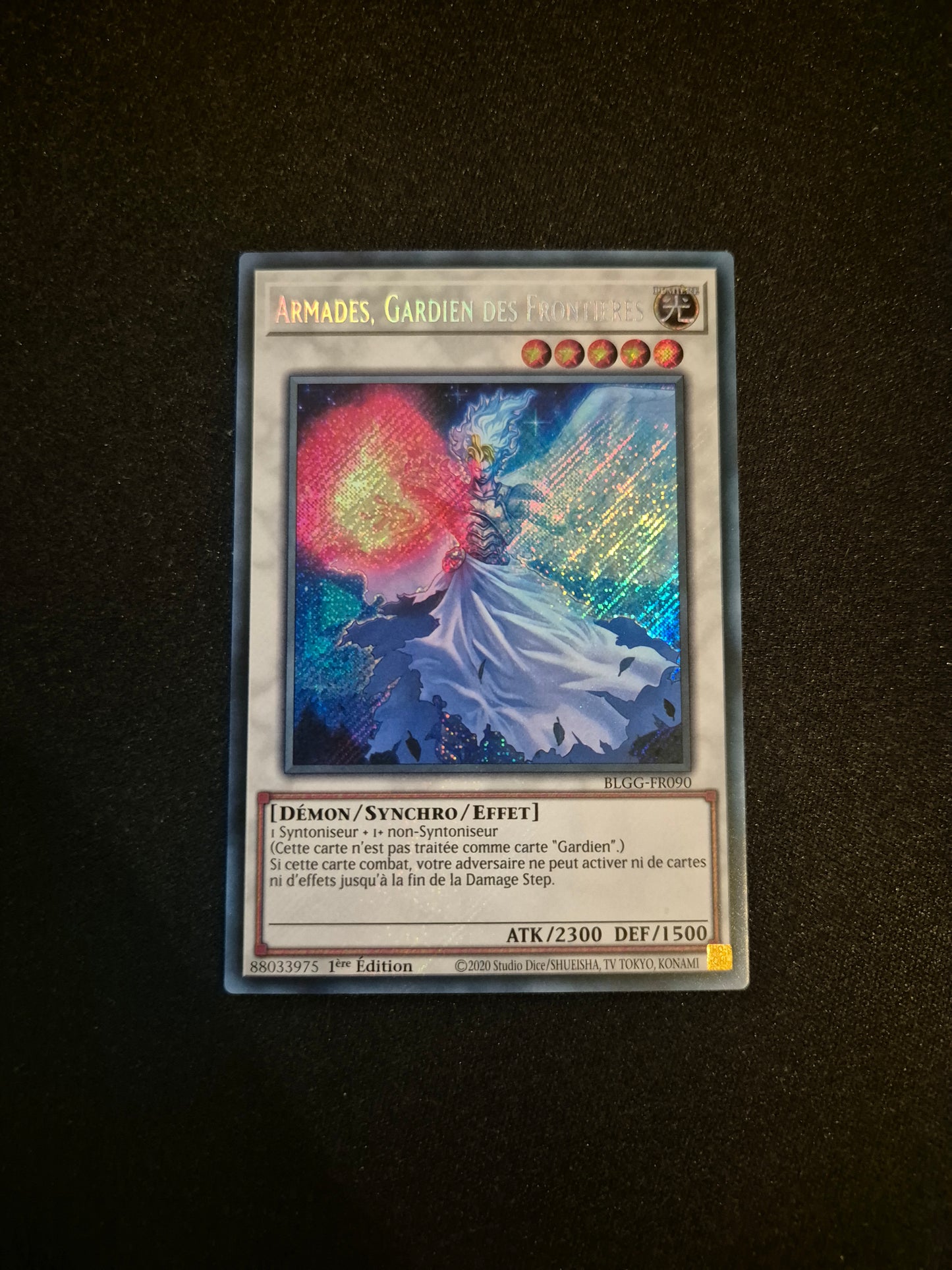 Carte Yu-Gi-Oh! Armades Gardien des Frontières Secret Rare BLGG-FR090