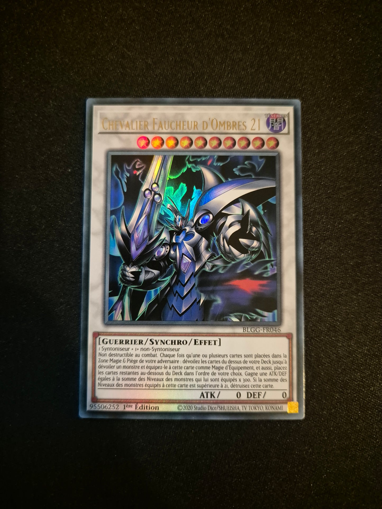Carte Yu-Gi-Oh! Chevalier Faucheur d'Ombres 21 Ultra Rare BLGG-FR046