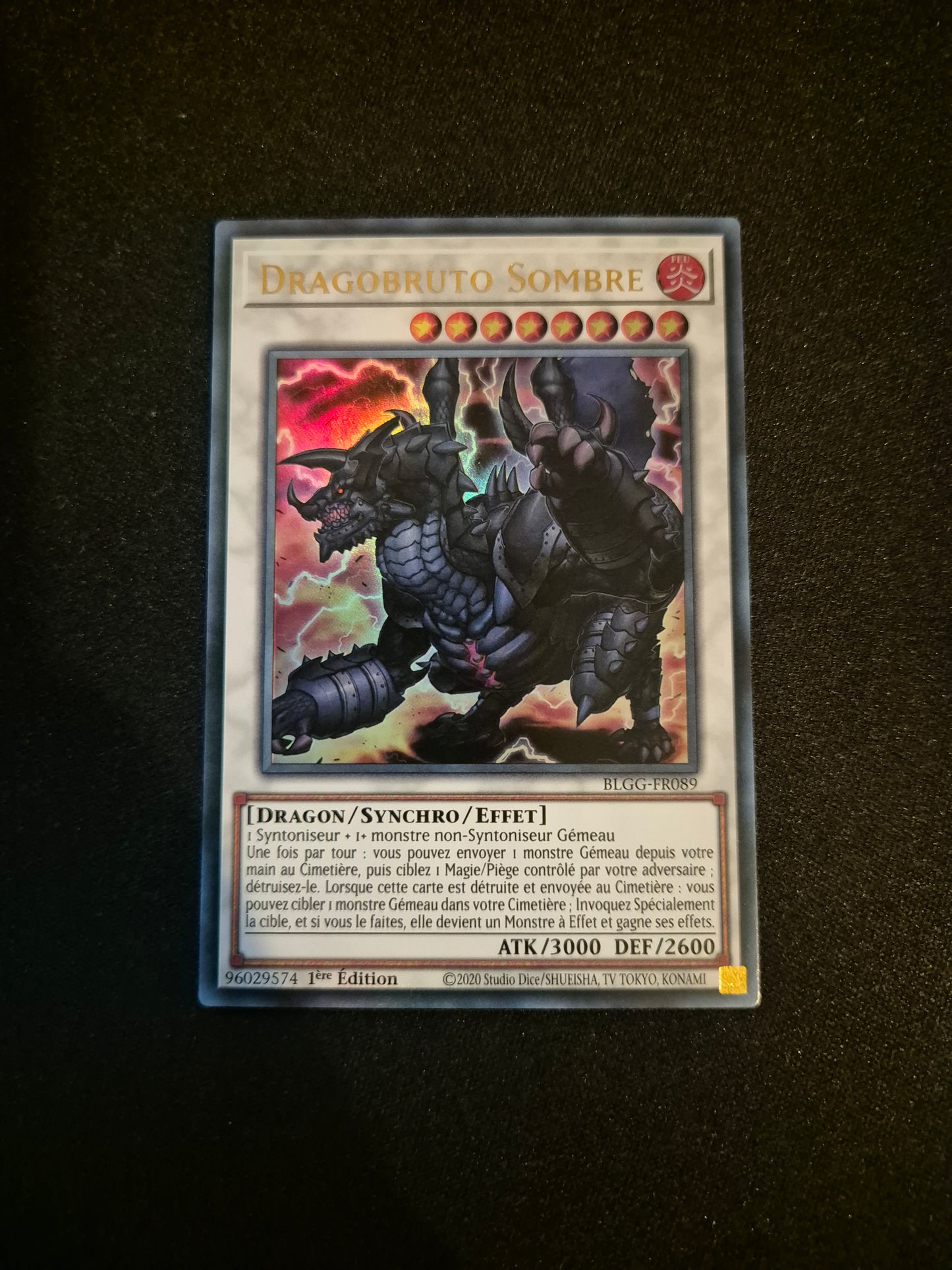 Carte Yu-Gi-Oh! Dragobruto Sombre Ultra Rare BLGG-FR089