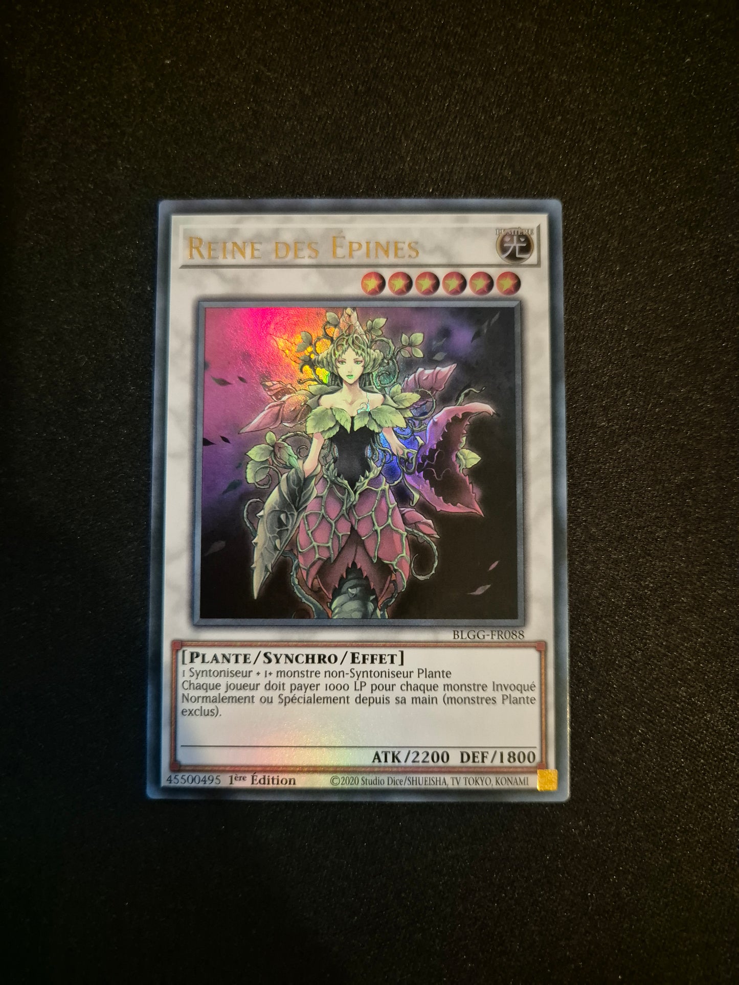 Carte Yu-Gi-Oh! Reine des Epines Ultra Rare BLGG-FR088