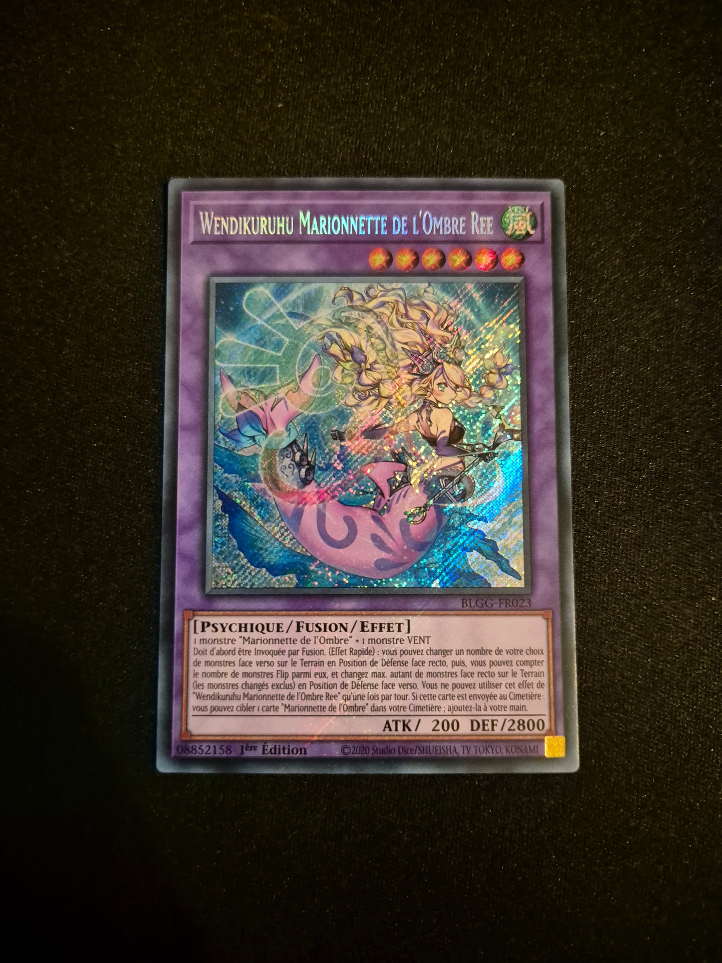 Carte Yu-Gi-Oh! Wendikuruhu Marionnette de l'Ombre El Secret Rare BLGG-FR023