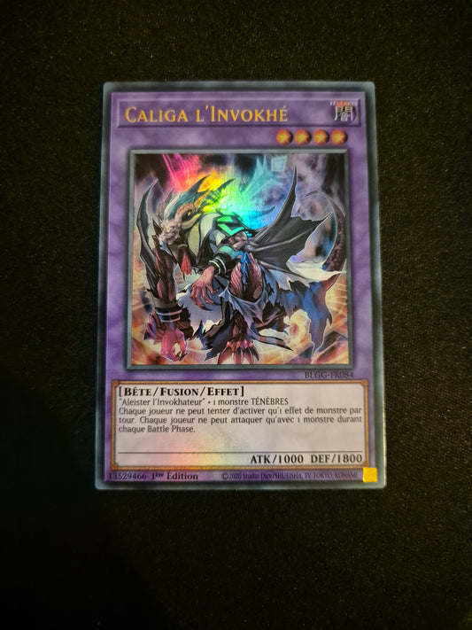 Carte Yu-Gi-Oh! Caliga l'Invokhé Ultra Rare BLGG-FR084