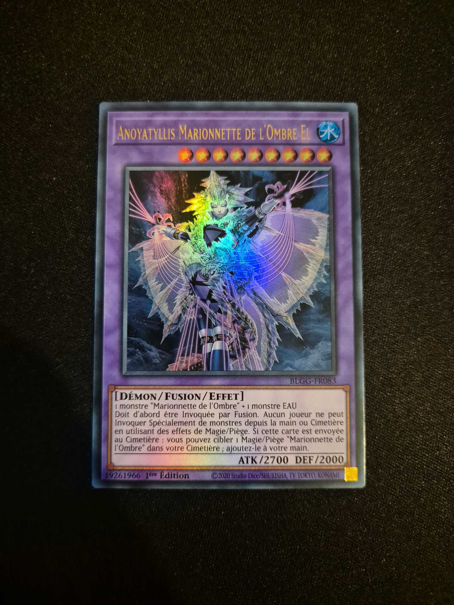 Carte Yu-Gi-Oh! Anoyatyllis Marionnette de l'Ombre EL Ultra Rare BLGG-FR083