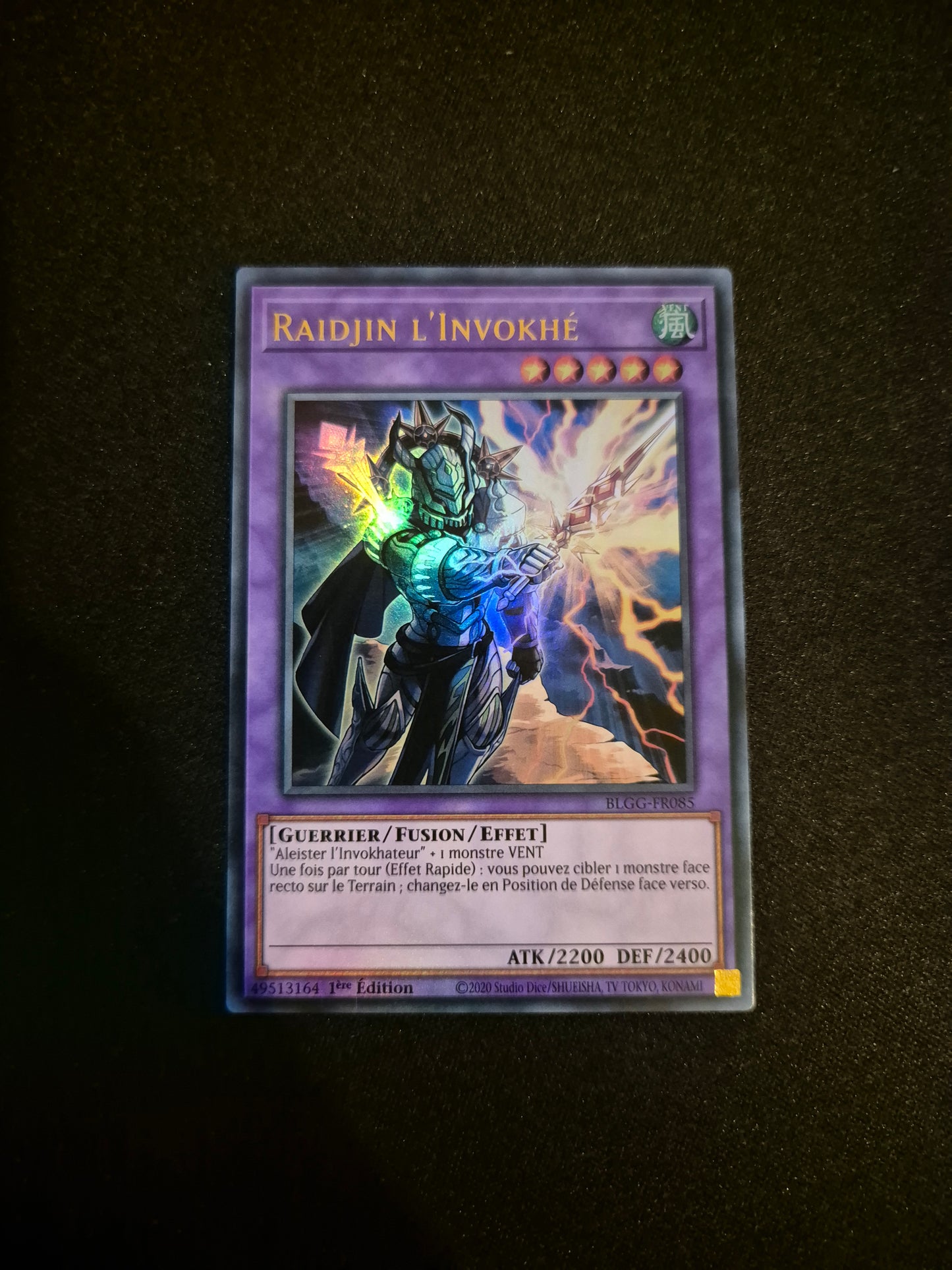 Carte Yu-Gi-Oh! Raidjin l'Invokhé Ultra Rare BLGG-FR085