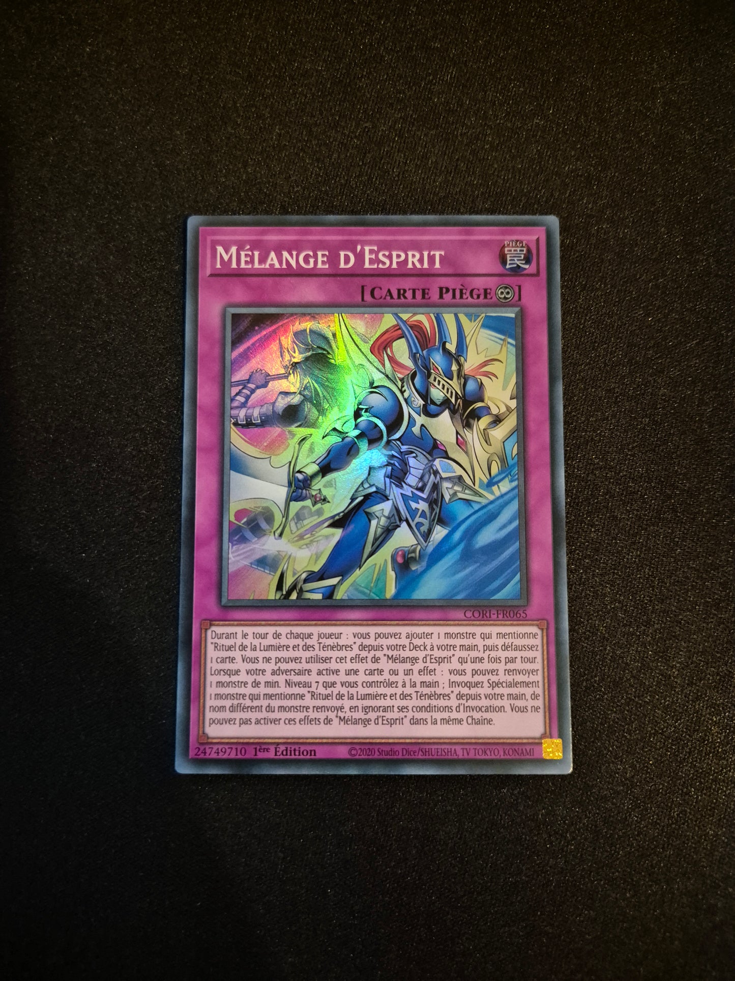 Carte Yu-Gi-Oh! Mélange d'Esprit Super Rare CORI-FR065