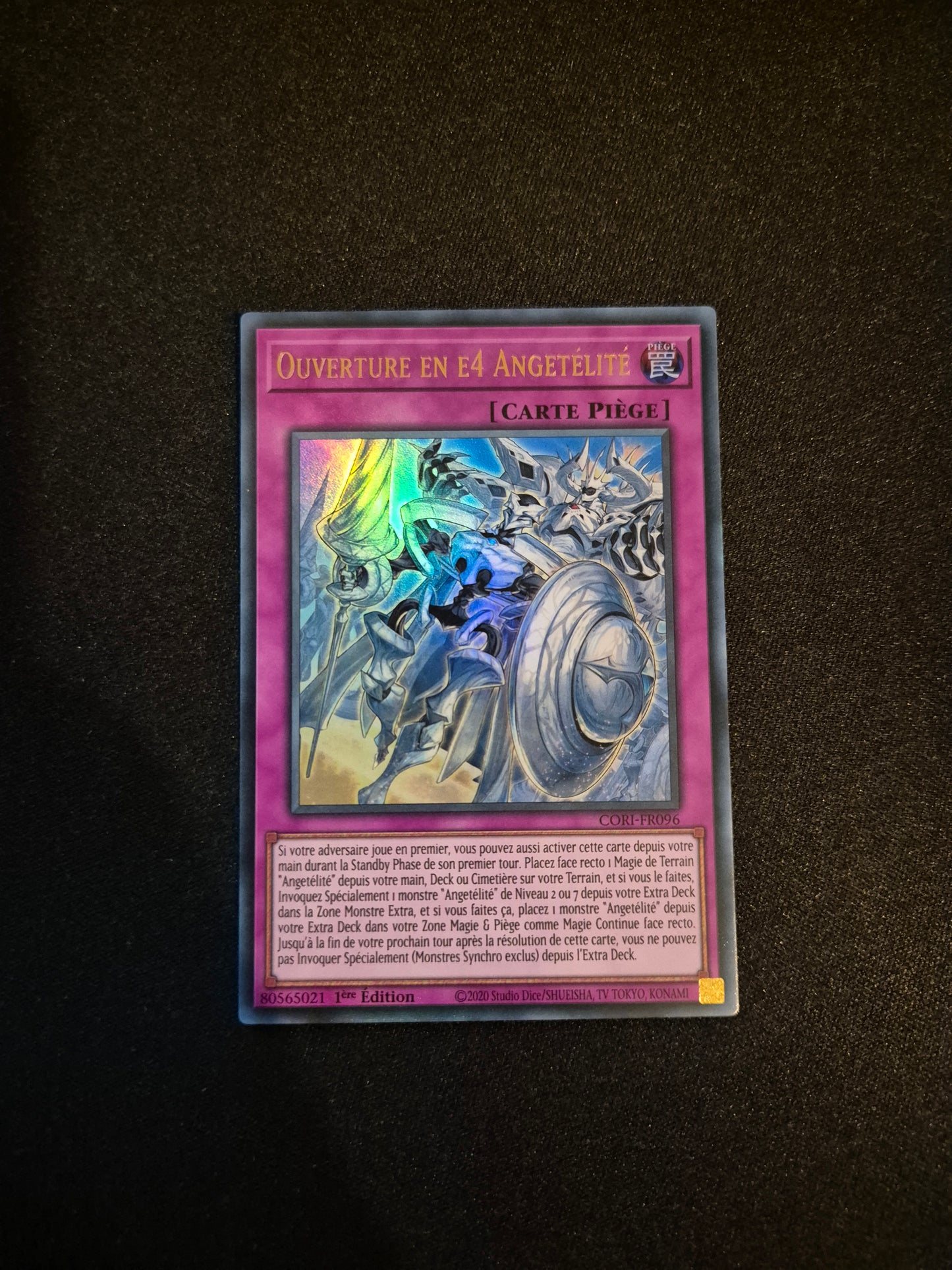 Carte Yu-Gi-Oh! Ouverture en E4 Angetélité Ultra Rare CORI-FR096