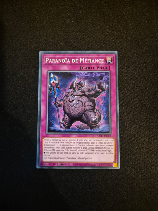 Carte Yu-Gi-Oh! Paranoia de Méfiance CORI-FR082