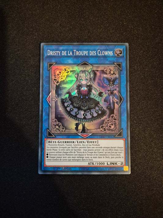 Carte Yu-Gi-Oh! Dristy de la Troupe des Clowns Super Rare CORI-FR042