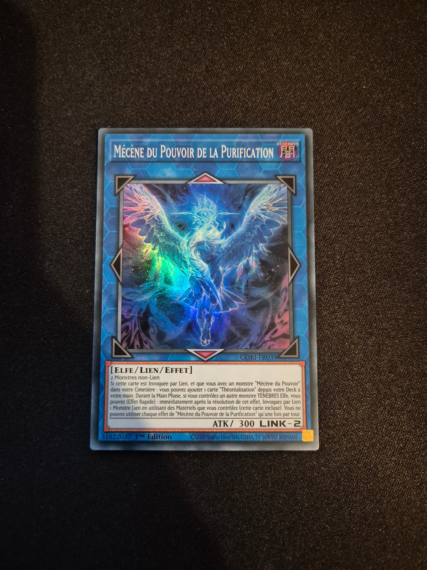 Carte Yu-Gi-Oh! Mécène du Pouvoir de la Purification Super Rare CORI-FR039