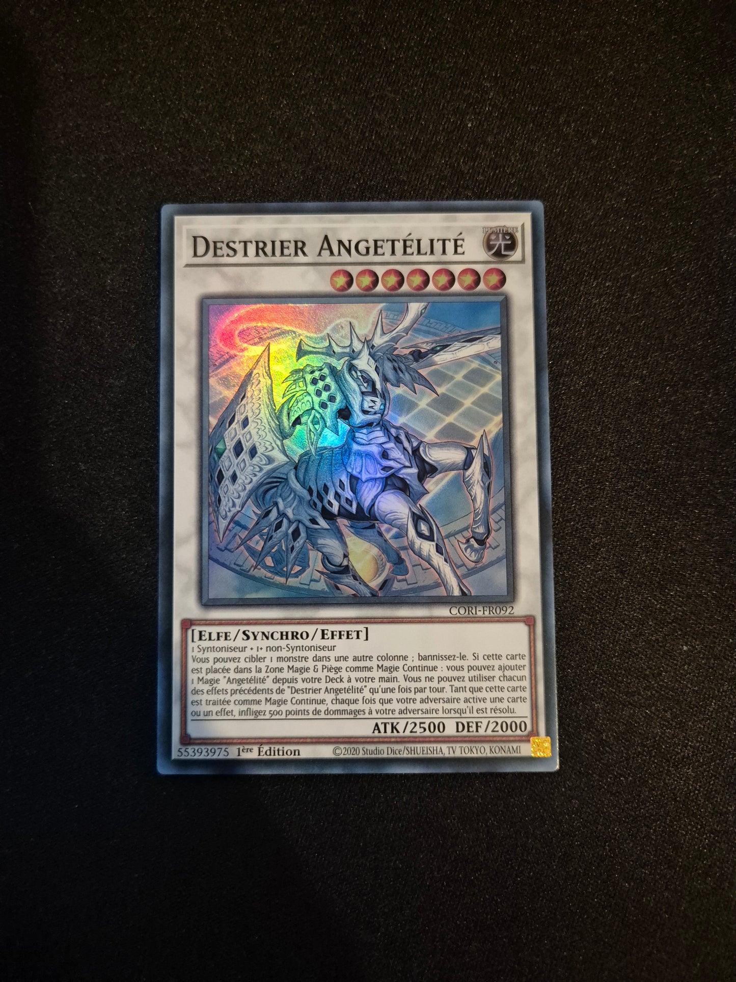 Carte Yu-Gi-Oh! Destrier Angetélité Super Rare CORI-FR092
