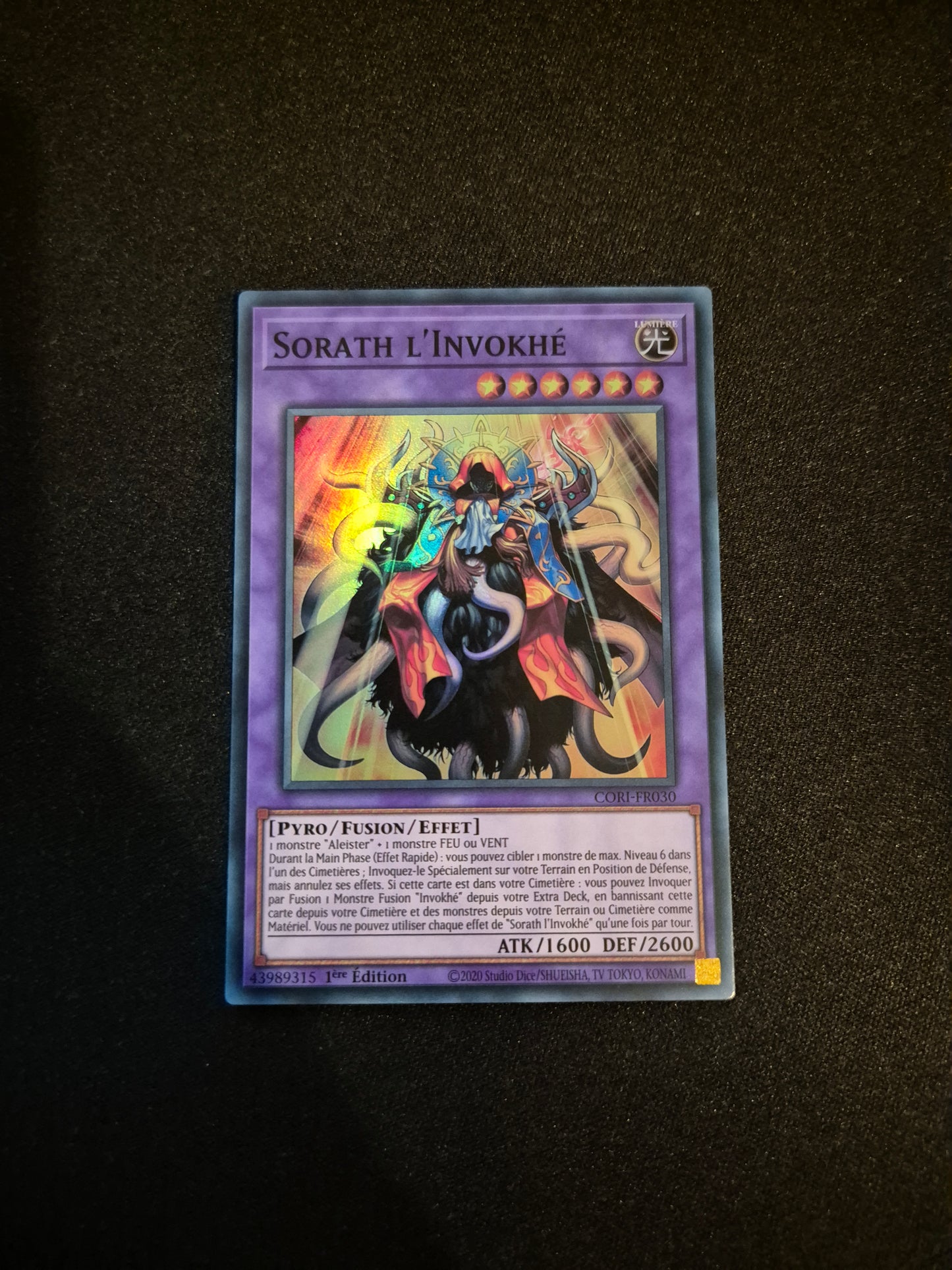 Carte Yu-Gi-Oh! Sorath l'Invokhé Super Rare CORI-FR030