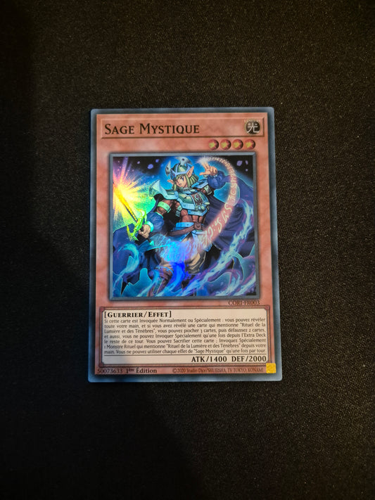 Carte Yu-Gi-Oh! Sage Mystique Super Rare CORI-FR003