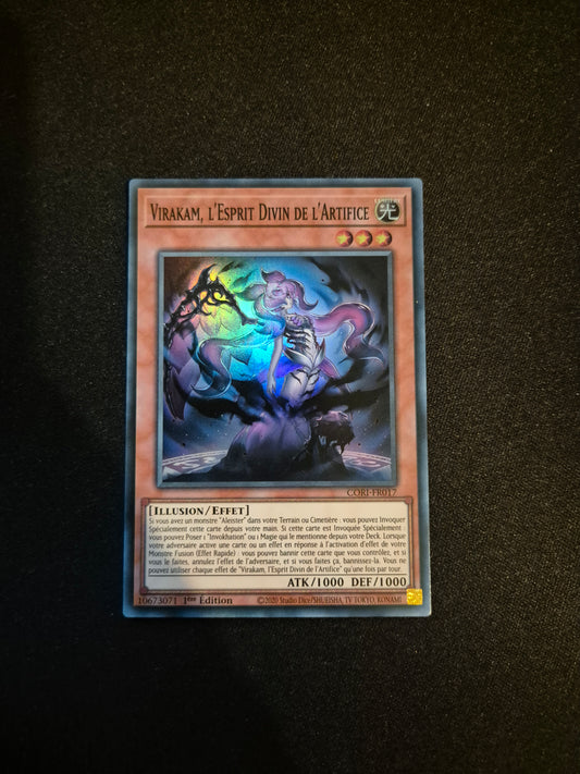 Carte Yu-Gi-Oh! Virakam l'Esprit Divin de l'Artifice Super Rare CORI-FR017