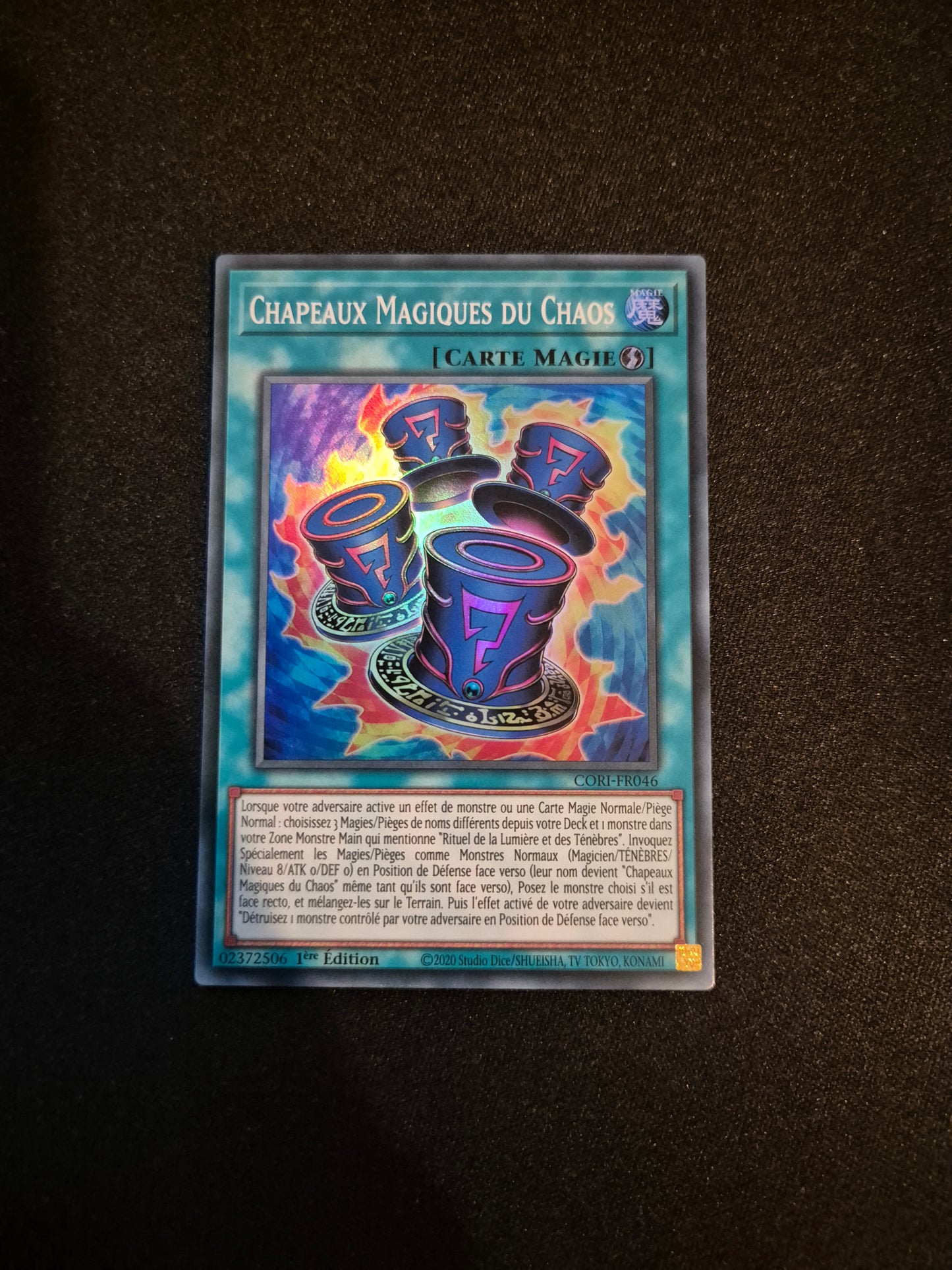 Carte Yu-Gi-Oh! Chapeaux Magiques du Chaos Super Rare CORI-FR046