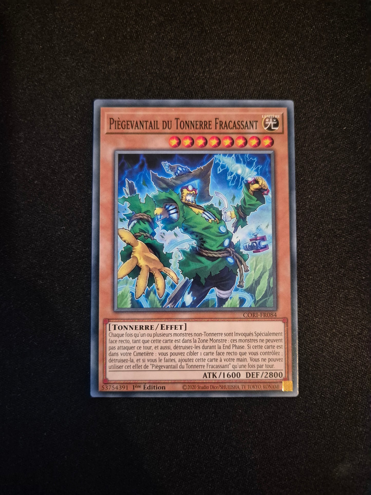 Carte Yu-Gi-Oh! Piègevantail du Tonnerre Fracassant CORI-FR084
