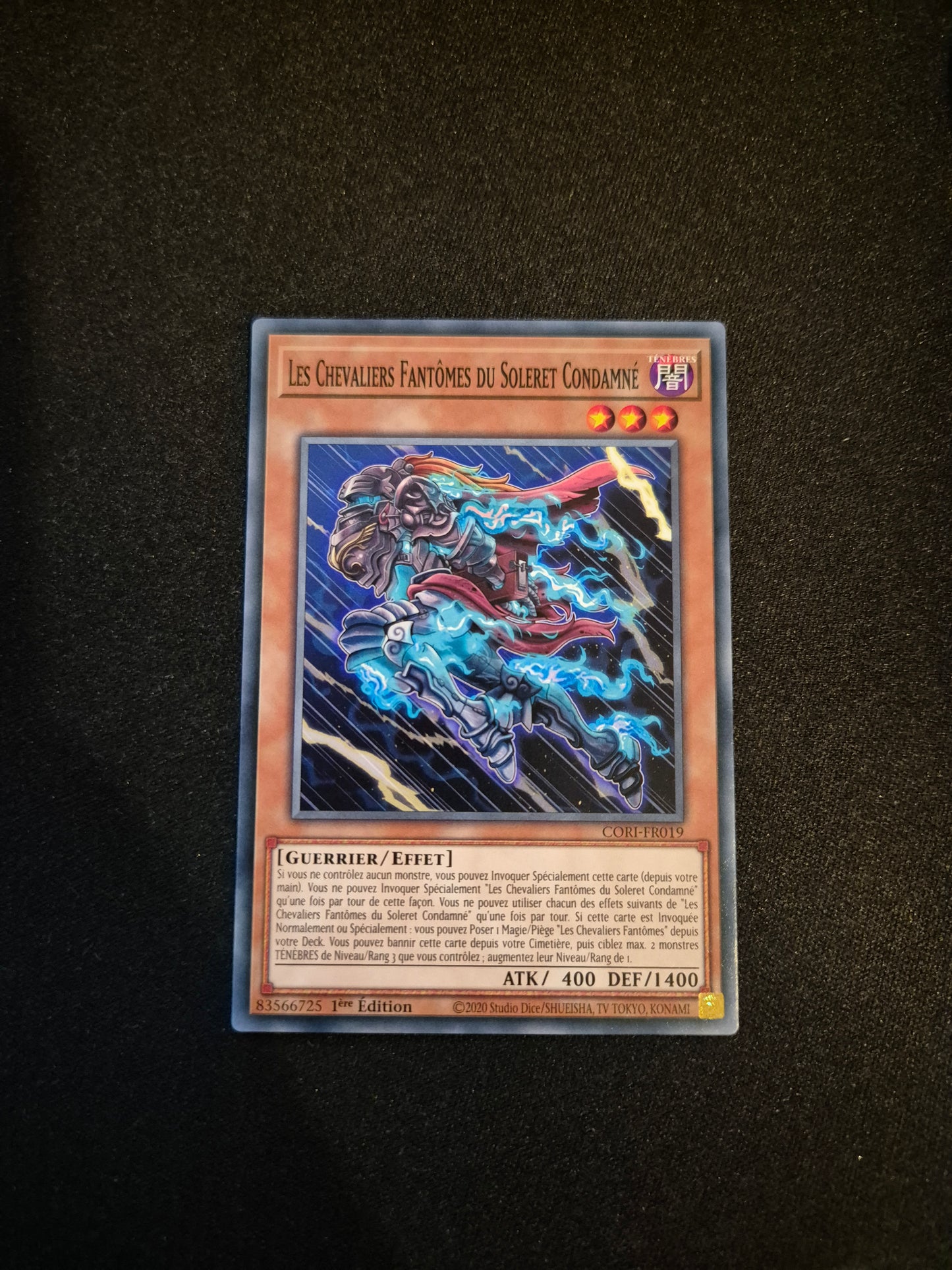 Carte Yu-Gi-Oh! Les Chevaliers Fantômes du Soleret Condamné CORI-FR019
