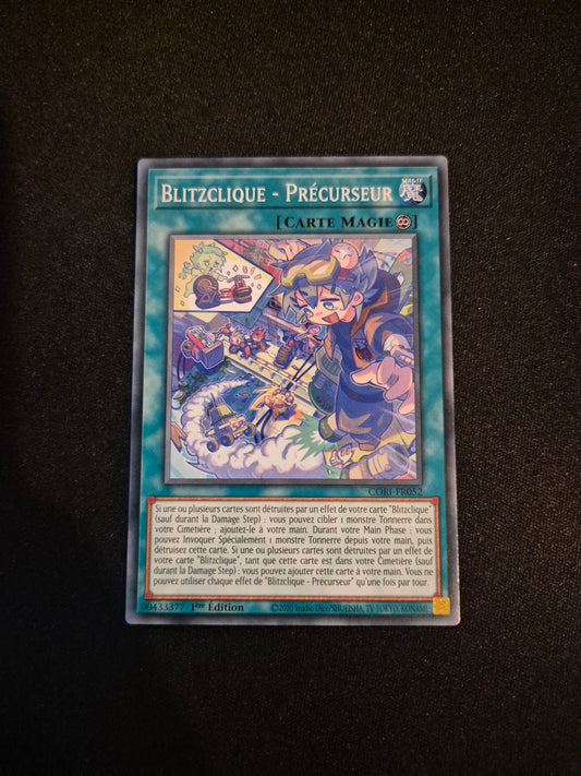 Carte Yu-Gi-Oh! Blitzclique Précurseur CORI-FR052