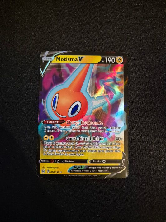 Carte Pokémon Motisma V 058/196 EB11 Origine Perdue
