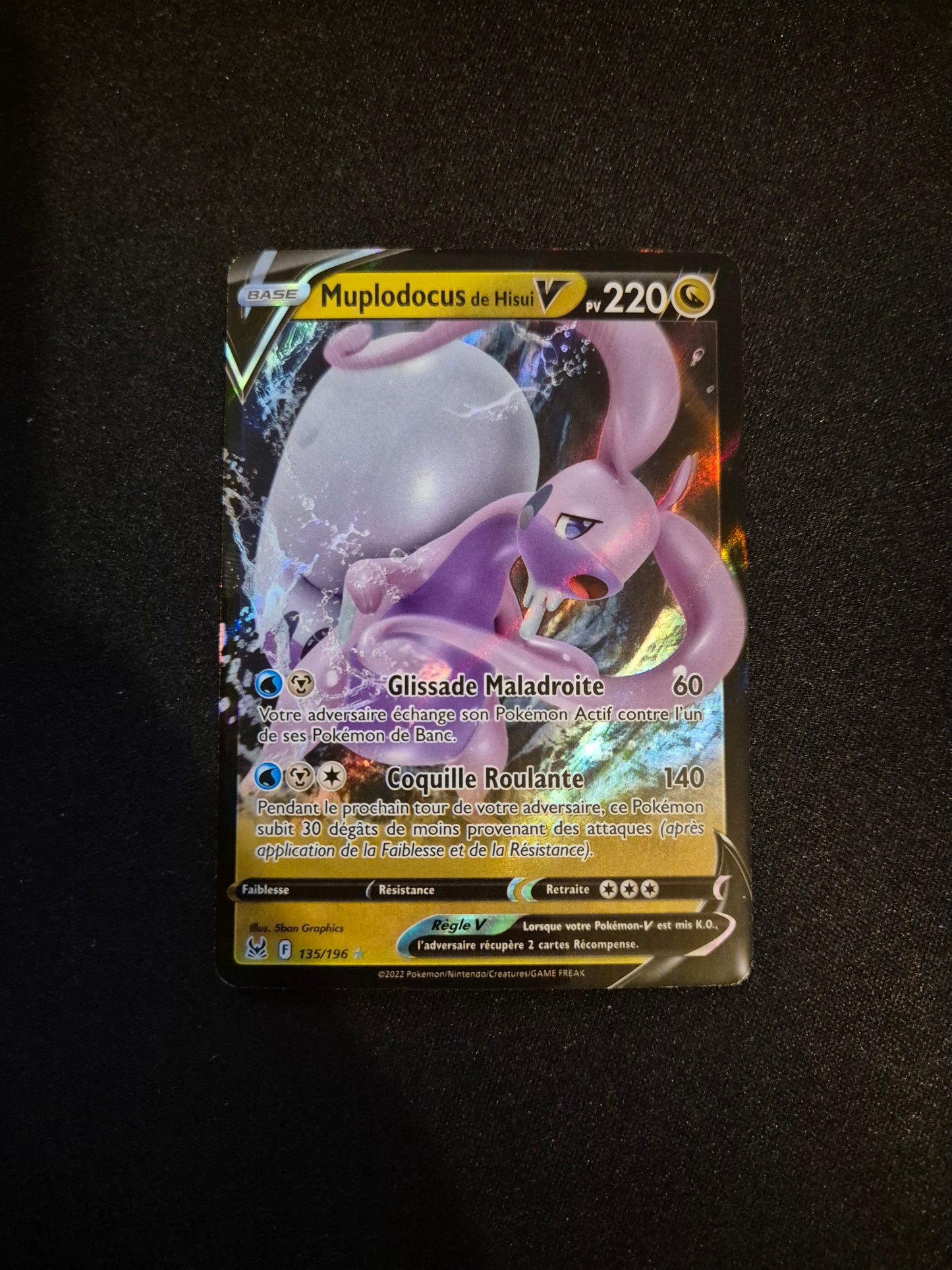 Carte Pokémon Muplodocus V 135/196 EB11 Origine Perdue
