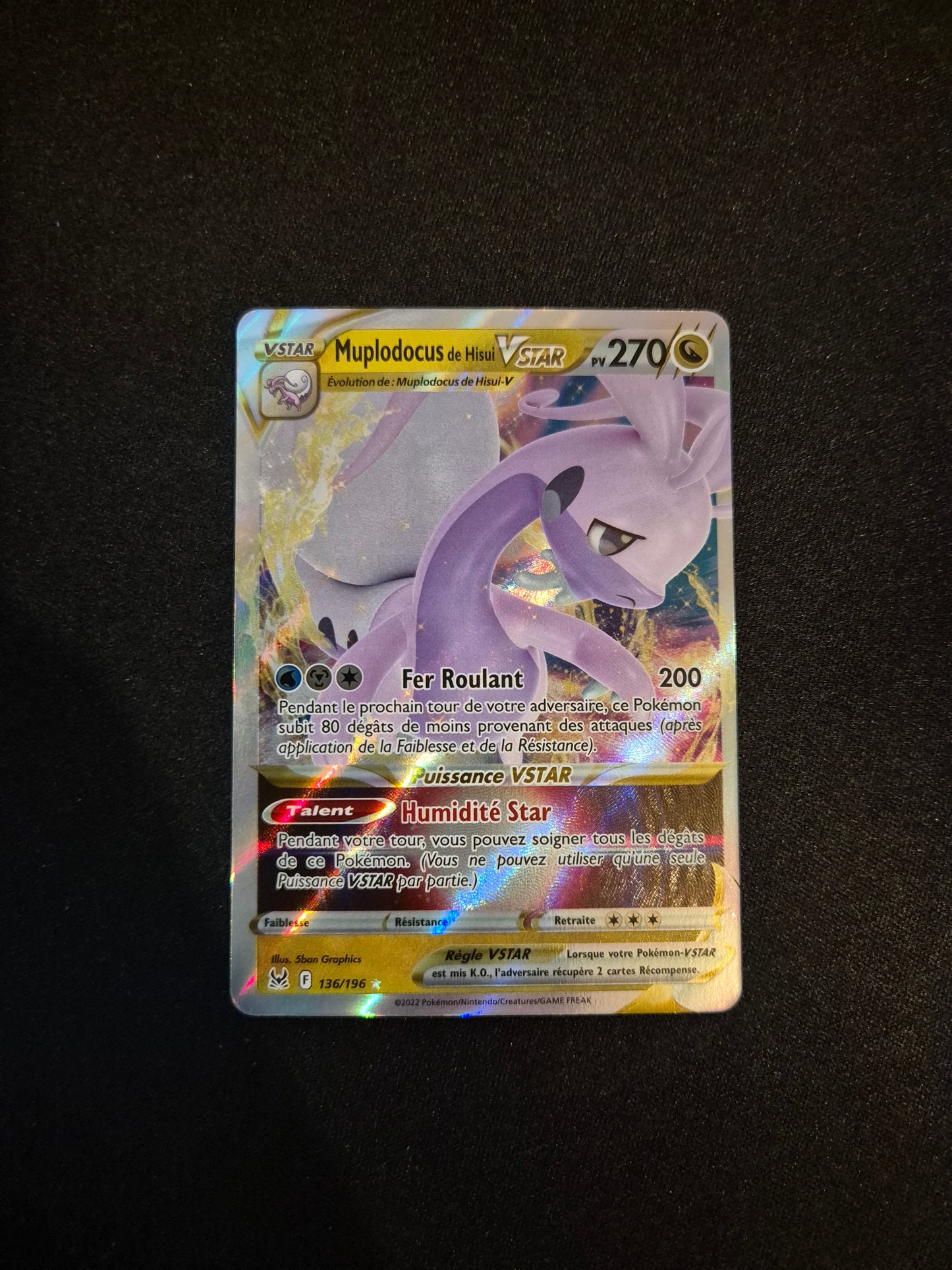 Carte Pokémon Muplodocus VSTAR 136/196 EB11 Origine Perdue