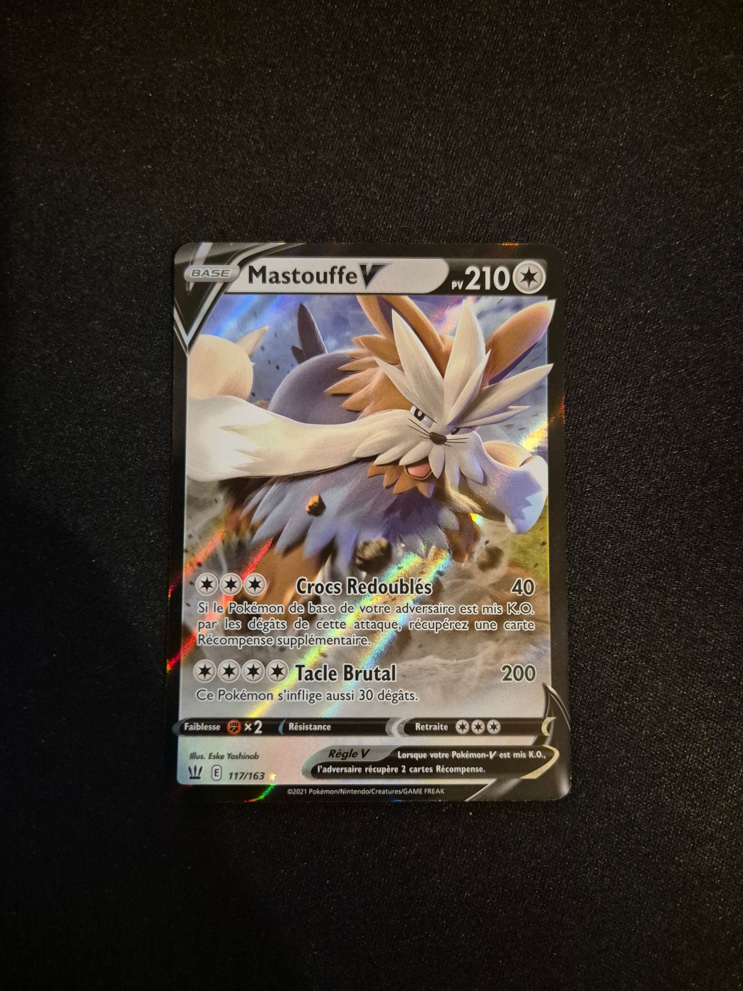 Carte Pokémon Mastouffe V 117/163 EB05 Styles de Combat