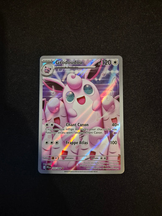 Carte Pokémon Grodoudou Art Rare AR 122/094 ME02 Flammes Fantasmagoriques