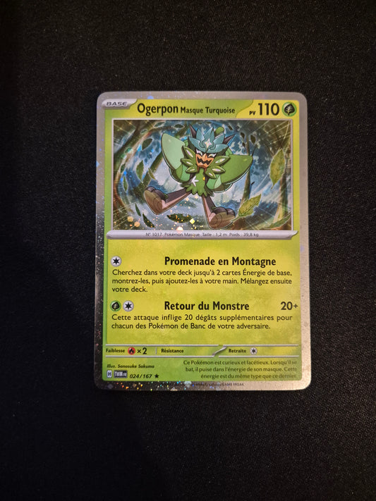 Carte Pokémon Ogerpon Promo 024/167 EV06 Mascarade Crépusculaire