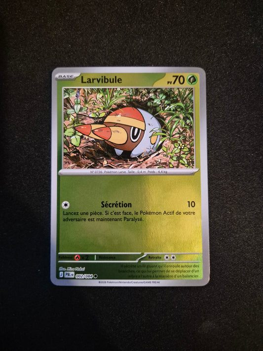 Carte Pokémon Larvibule Reverse 002/084 ME05 Nuit Noire