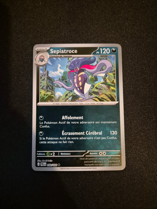 Carte Pokémon Sepiatroce Reverse 052/084 ME05 Nuit Noire