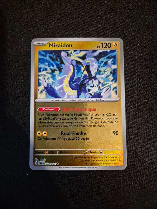 Carte Pokémon Miraidon Reverse 028/084 ME05 Nuit Noire