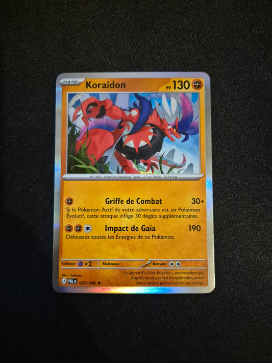 Carte Pokémon Koraidon Holo 047/084 ME05 Nuit Noire