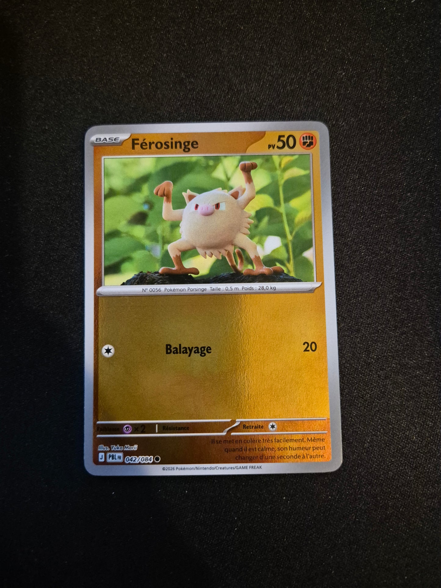 Carte Pokémon Férosinge Reverse 042/084 ME05 Nuit Noire