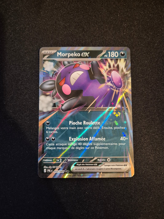 Carte Pokémon Morpeko EX 055/084 ME05 Nuit Noire
