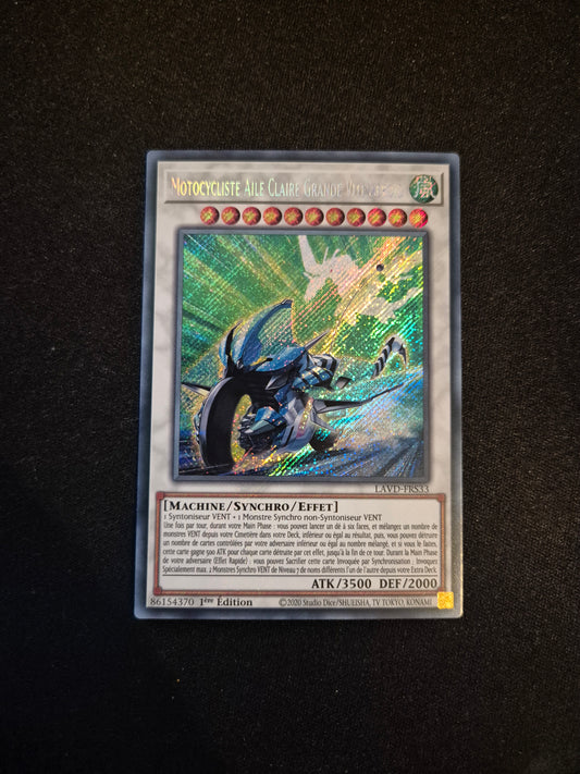 Carte Yu-Gi-Oh! Motocycliste Aile Claire Grande Vitesseroid Secret Rare LAVD-FRS33