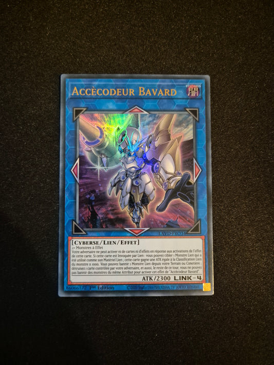Carte Yu-Gi-Oh! Accècodeur Bavard Ultra Rare LAVD-FRO34