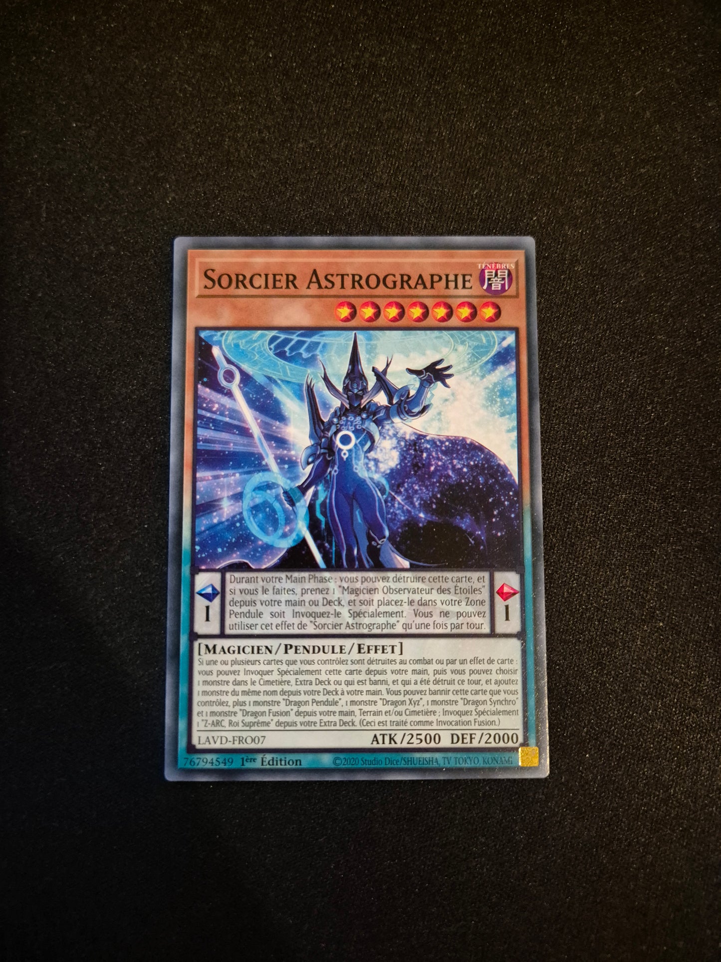 Carte Yu-Gi-Oh! Sorcier Astrographe LAVD-FRO07