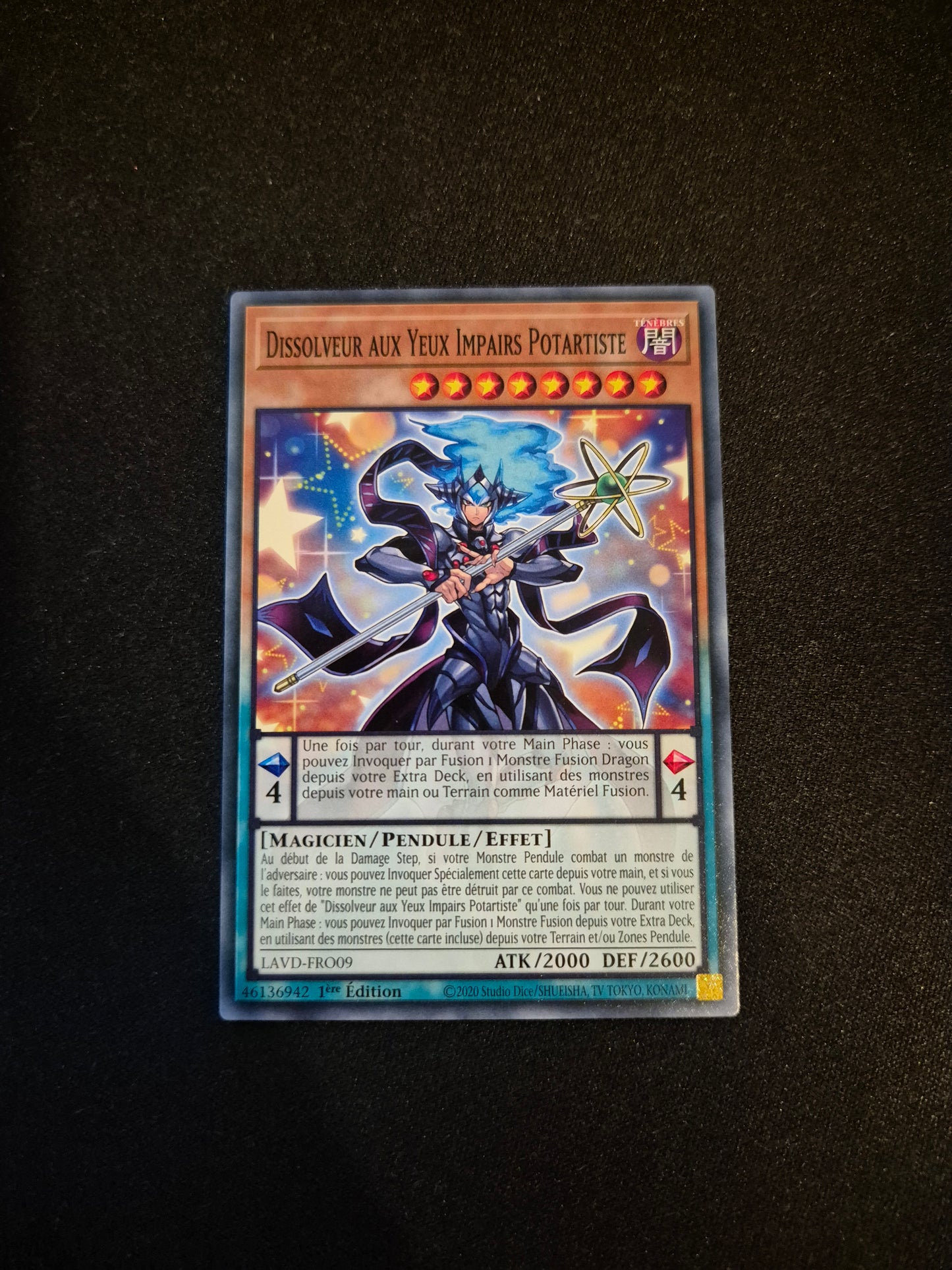 Carte Yu-Gi-Oh! Dissolveur aux Yeux Impairs Potartiste LAVD-FRO09