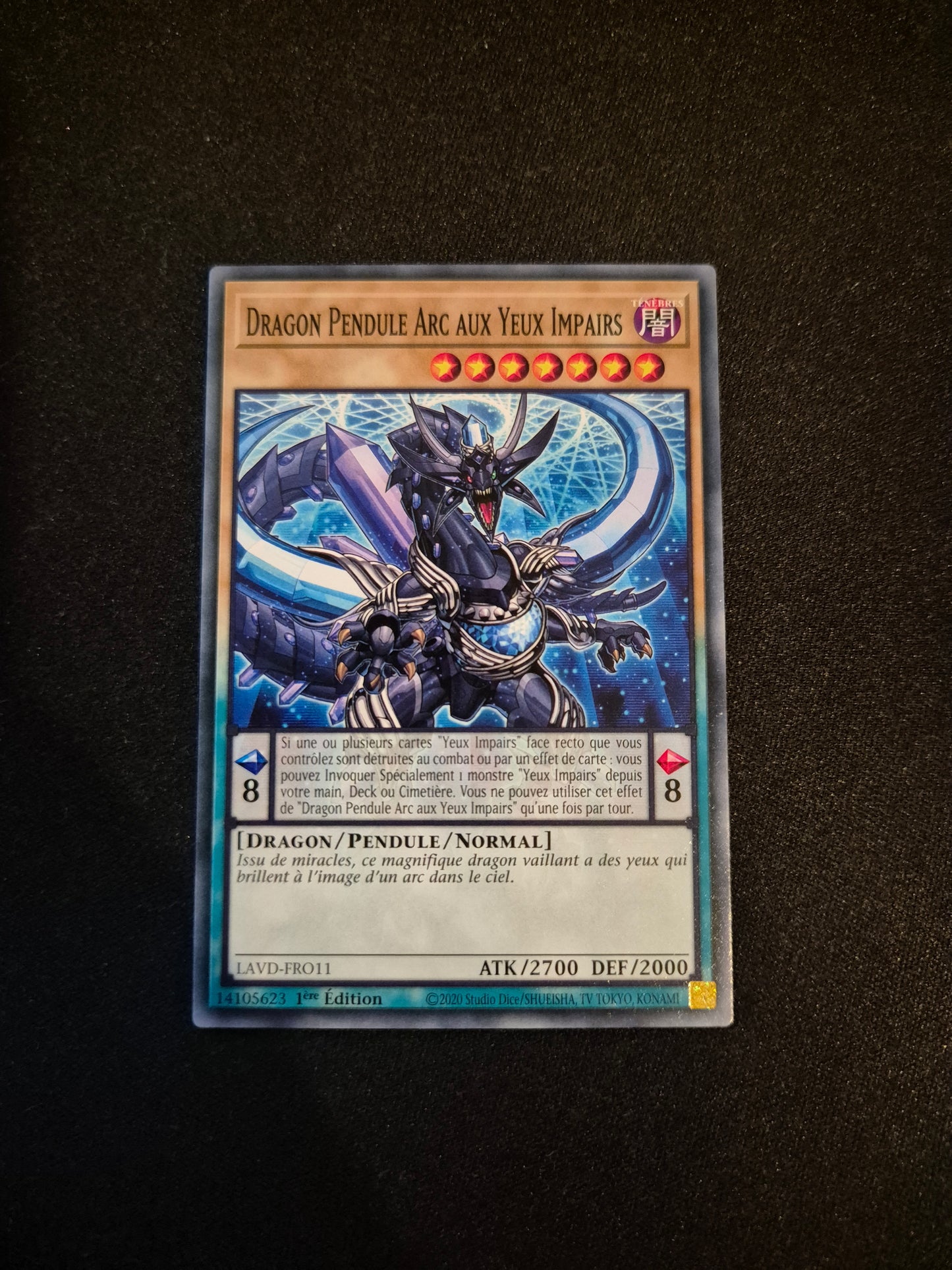 Carte Yu-Gi-Oh! Dragon Pendule Arc Aux Yeux Impairs LAVD-FRO11