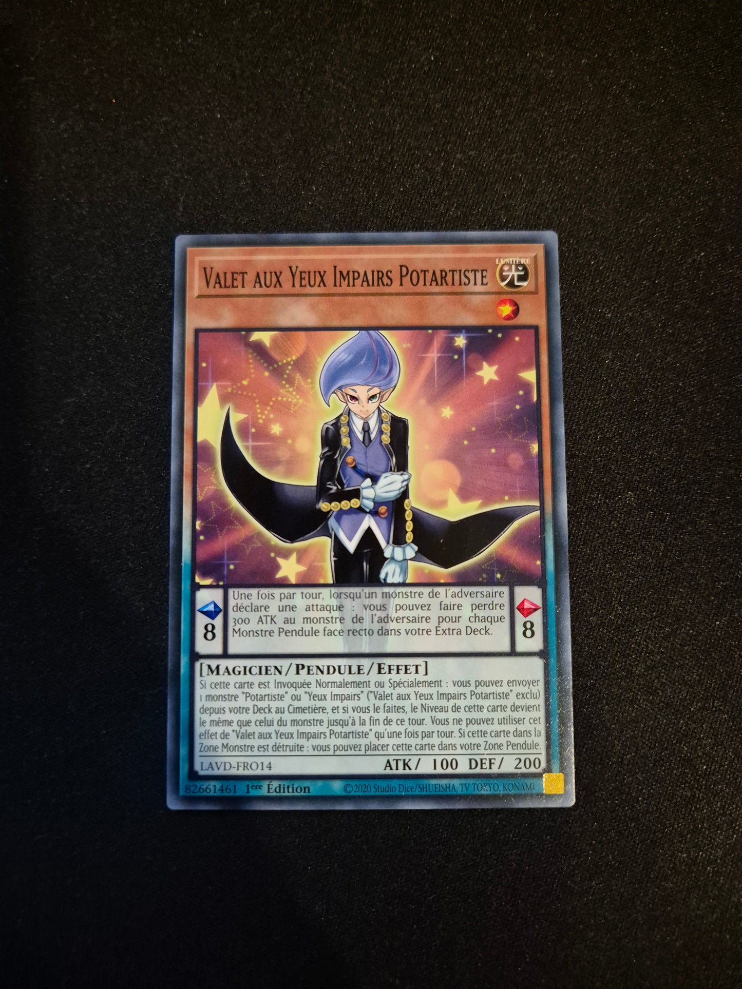 Carte Yu-Gi-Oh! Valet Aux Yeux Impairs Potartiste LAVD-FRO14