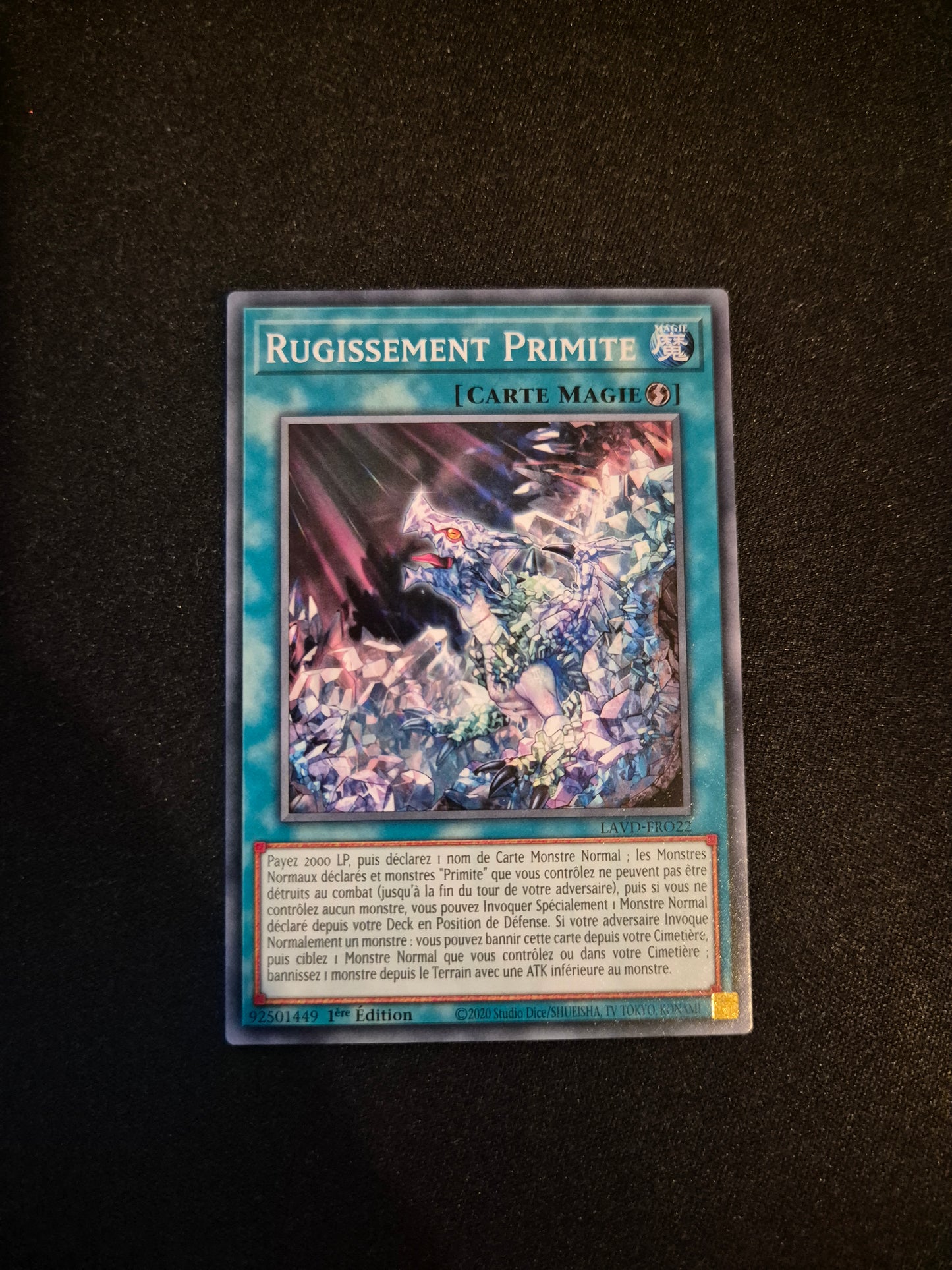 Carte Yu-Gi-Oh! Rugissement Primite LAVD-FRO22