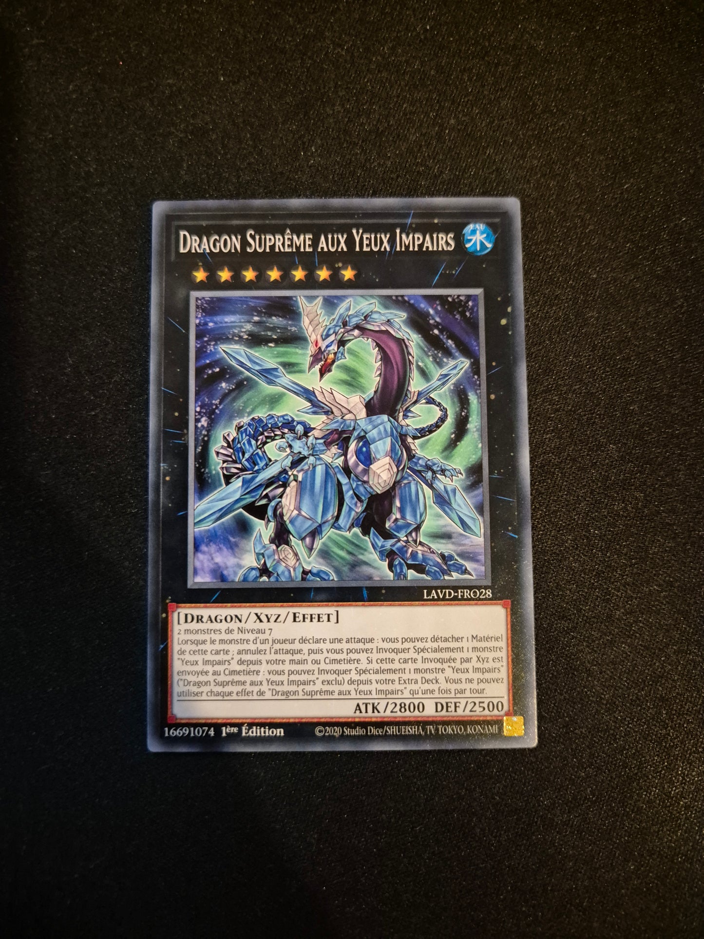 Carte Yu-Gi-Oh! Dragon Suprême aux Yeux Impairs LAVD-FRO28