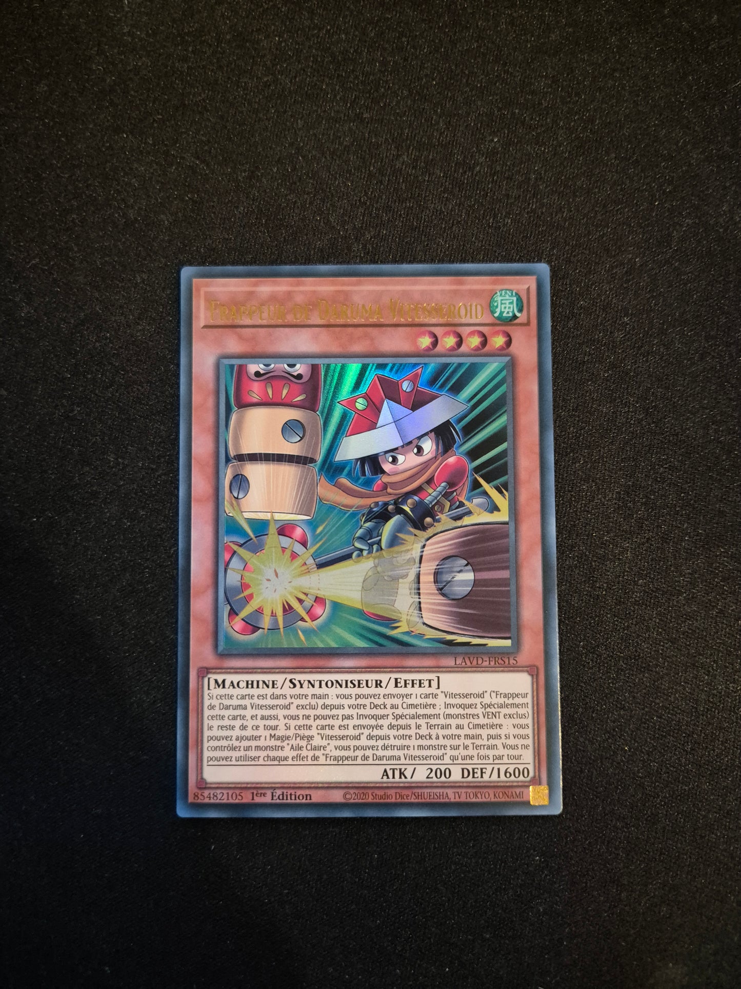 Carte Yu-Gi-Oh! Frappeur de Daruma Vitesseroid Ultra Rare LAVD-FRS15