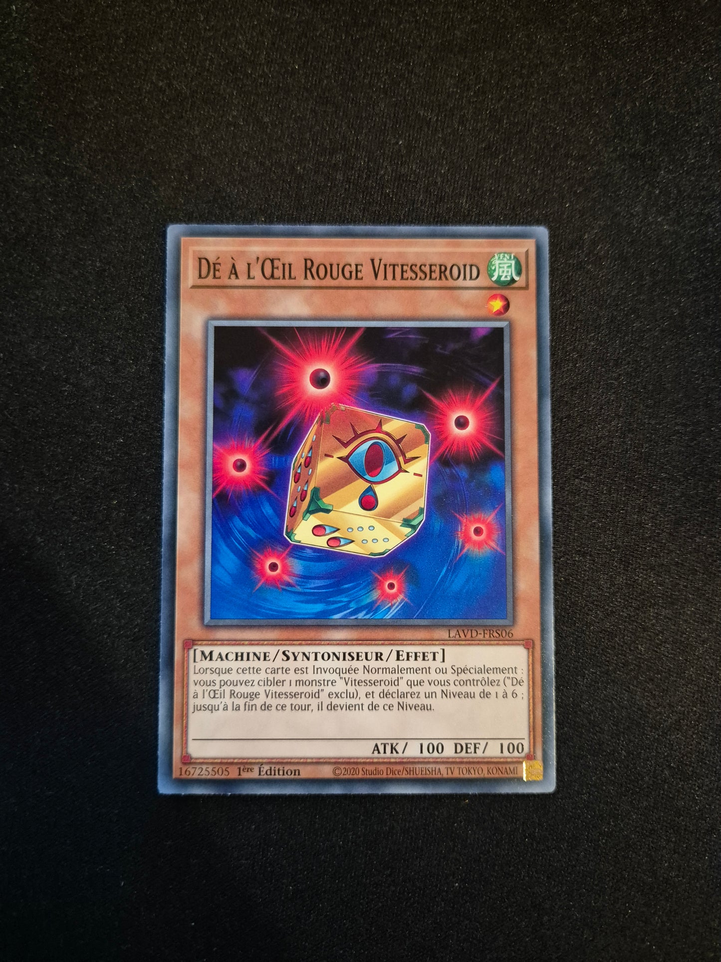 Carte Yu-Gi-Oh! Dé à L'Oeil Rouge Vitesseroid LAVD-FRS06