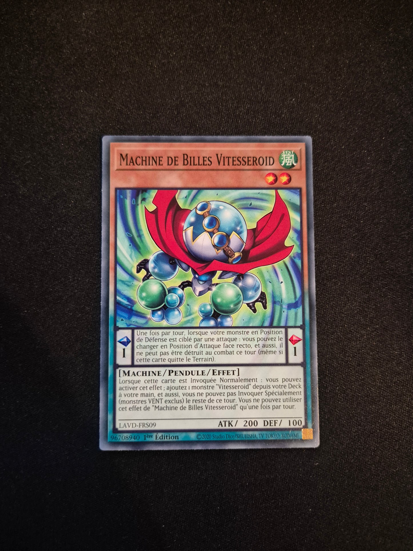 Carte Yu-Gi-Oh! Machine de Billes Vitesseroid LAVD-FRS09