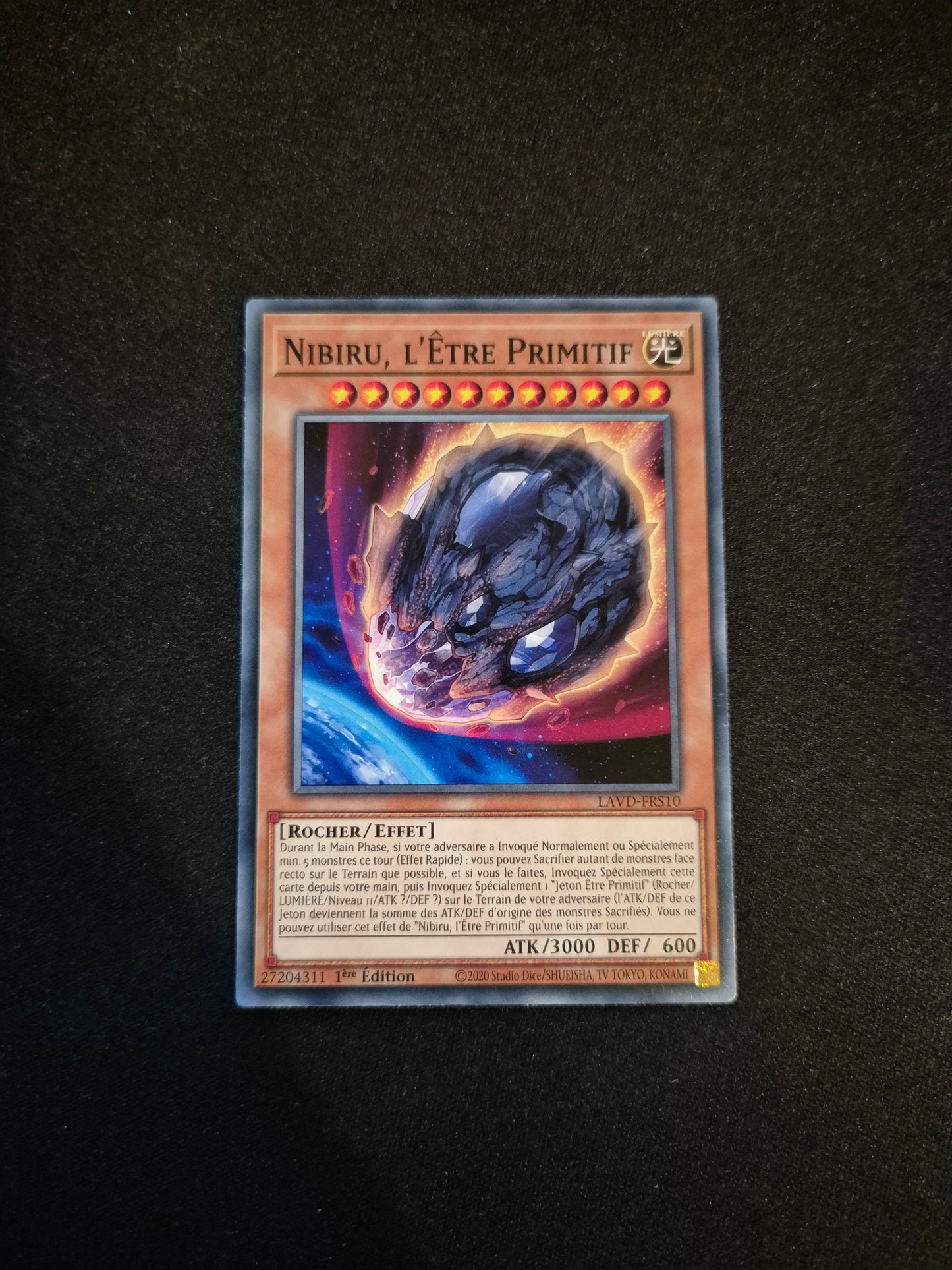 Carte Yu-Gi-Oh! Nibiru l'Etre Primitif LAVD-FRS10