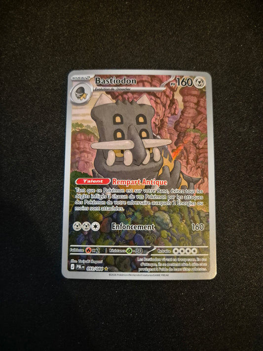 Carte Pokémon Bastiodon Art Rare AR 093/084 ME05 Nuit Noire