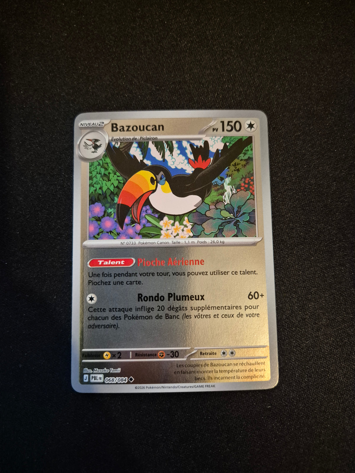 Carte Pokémon Bazoucan Reverse 068/084 ME05 Nuit Noire