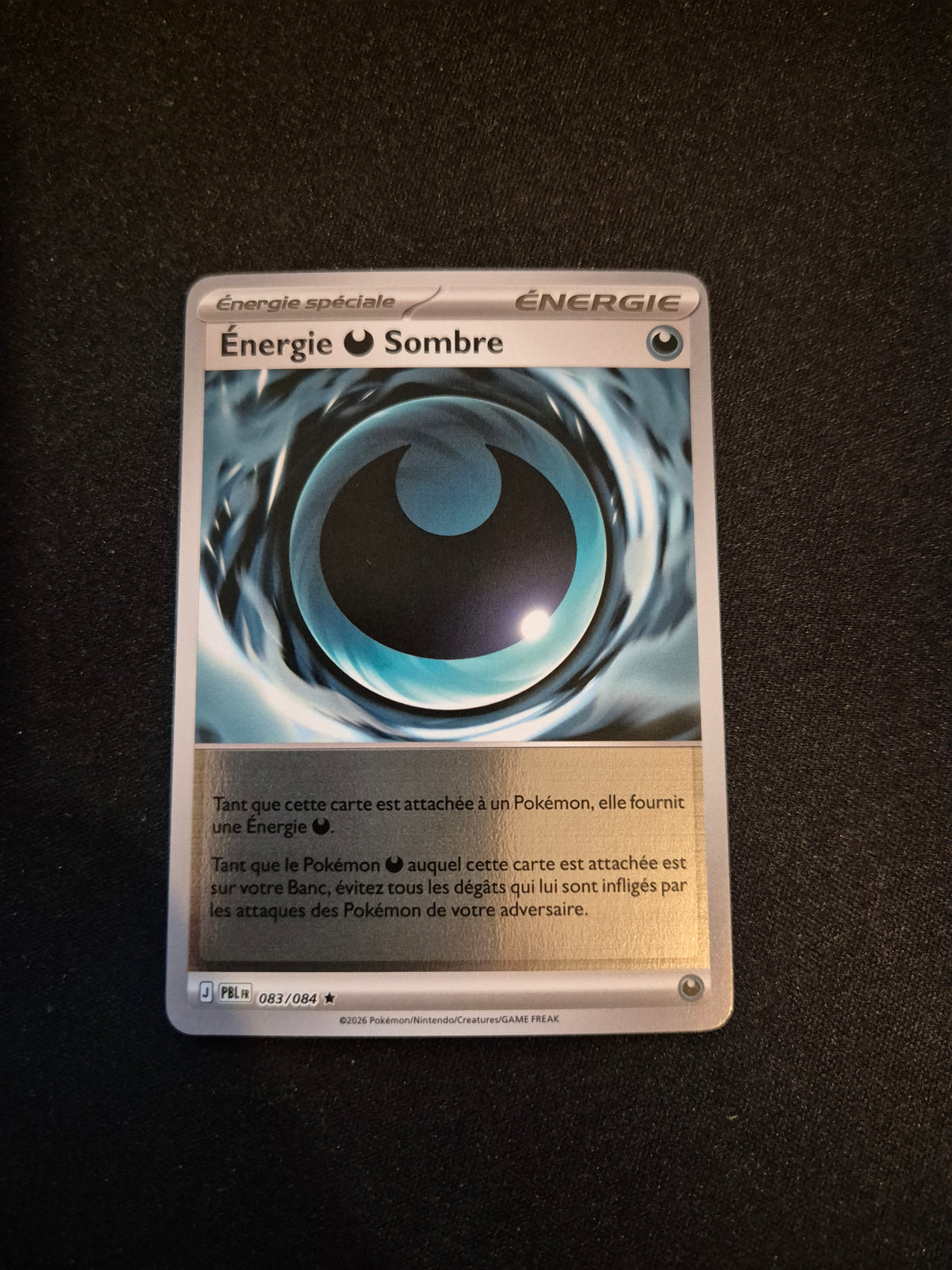 Carte Pokémon Energie Voltaique Sombre Reverse 083/084 ME05 Nuit Noire